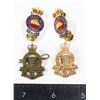 Image 1 : #447  2 Pairs Canadian Engineer Collar Badges +