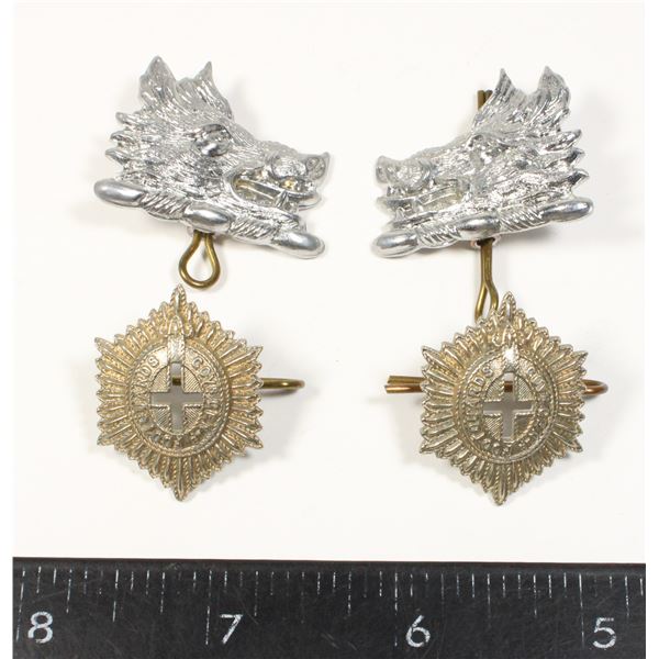 #449 2 Pairs Canadian Military Collar Badge