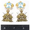 Image 1 : #450 2 Pairs Canadian Military Collar Badge
