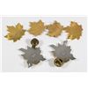 Image 2 : #452 3 Pairs Canadian Military Collar Badge