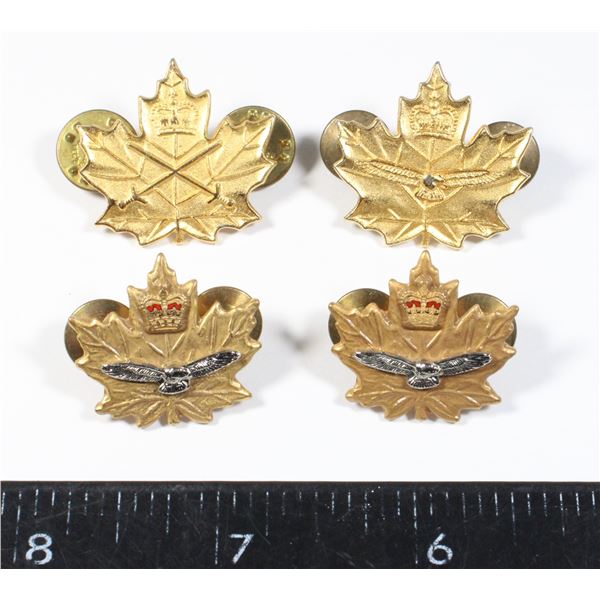 #453  2 Pairs Canadian Military Collar Badge