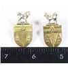 Image 1 : #460 Canadian Yukon Regiment Collar Badge Set