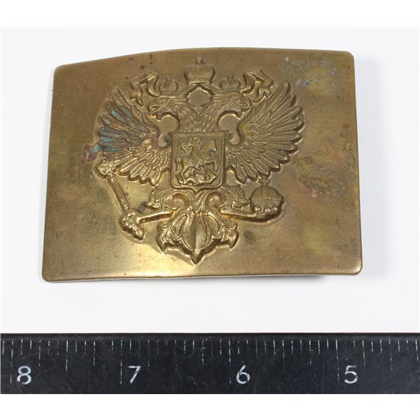 #463 1900's Russian Military Belt Buckle Brass