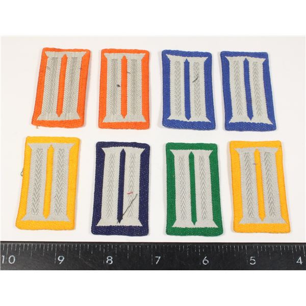 #468 3 Pairs West German Army Collar Insignia +