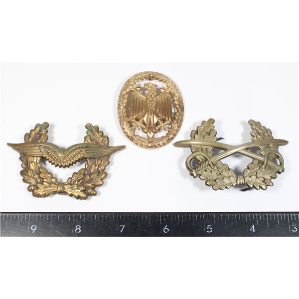 #470 West German lot of 3 Cap Badges Bundeswehr