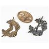 Image 2 : #470 West German lot of 3 Cap Badges Bundeswehr