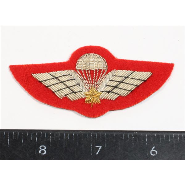 #491 Canadian Paratrooper Wings Bullion Thread