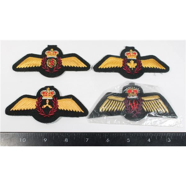 #526 Lot of 4 Royal Canadian Air Force Wings Pilot