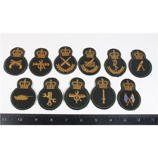 #535 11 Canadian Military Trade Insignia Green