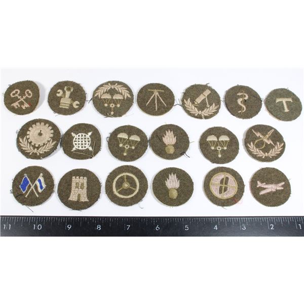 #544 19 Canadian Military Trade Insignia Green