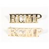 Image 5 : #564  1980'S RCMP Cap Badge Collar Shoulder Set