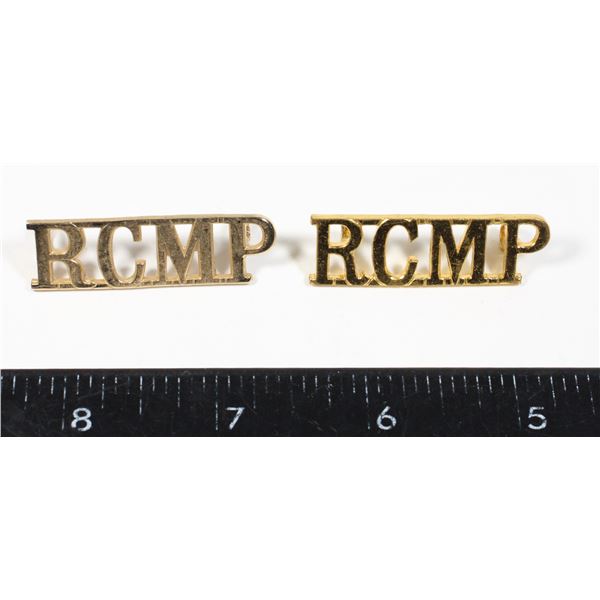 #568  Late 1900's RCMP Shoulder Title Variants