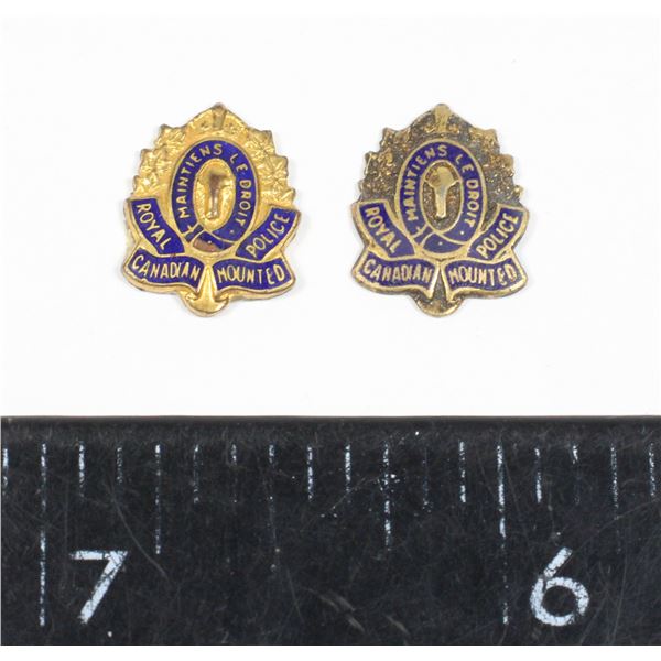 #576 1940's WW2 RCMP Sweetheart Badges sterling