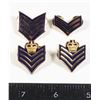 Image 1 : #577 1982 RCMP Set of 4 Metal Chevron Insignia