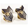Image 2 : #577 1982 RCMP Set of 4 Metal Chevron Insignia