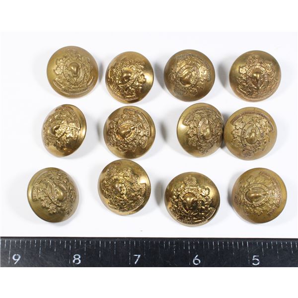 #579 1940's RCMP Button Lot of 12 JR Gaunt