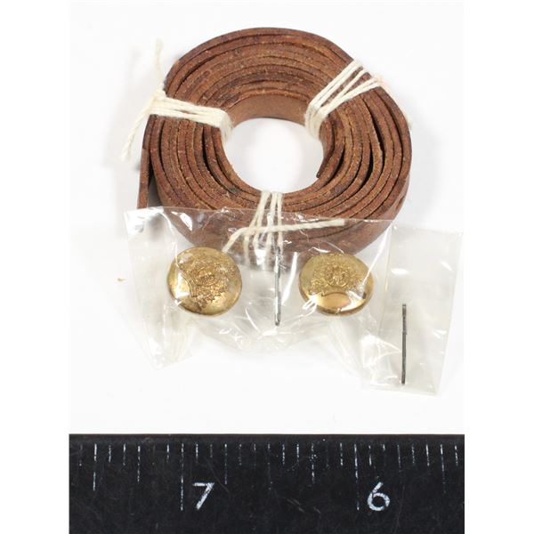 #581 1960s RCMP Field Service Cap Chinstrap Button