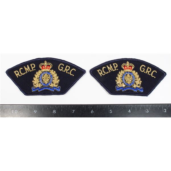#584 20th Century RCMP GRC Uniform Patch Pair