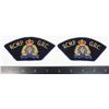 Image 1 : #584 20th Century RCMP GRC Uniform Patch Pair