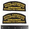 Image 1 : #593 Bilingual RCMP Uniform Patch Pair Lot