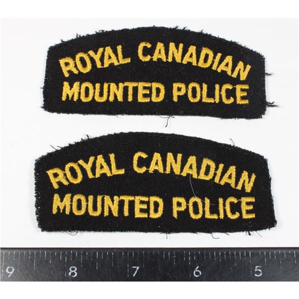#594 1960's RCMP Uniform Patch Pair Lot