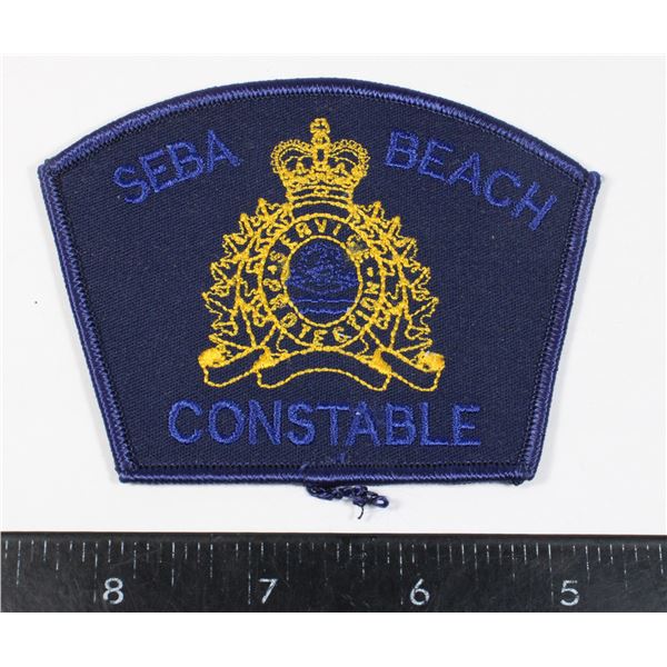 #598 Seba Beach Constable Patch Crest Alberta