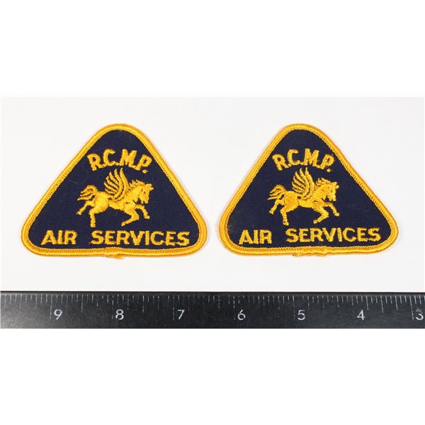 #599 RCMP Air Services Patch Crest Pair Lot