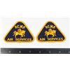 Image 1 : #599 RCMP Air Services Patch Crest Pair Lot