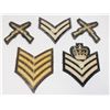 Image 2 : #608 Lot 5 RCMP Chevron/ Crossed Rifles Insignia