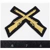 Image 1 : #609 Early RCMP Cloth Crossed Rifles Insignia