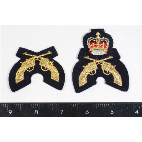 #611  RCMP Crossed Revolvers Marksman Badges