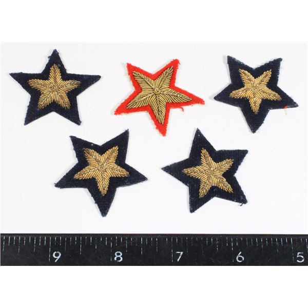 #617 5 RCMP Service Badge Star Gold Wire Early