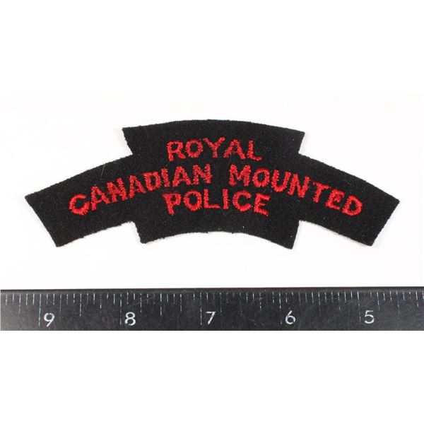 #621 Reproduction WW2 RCMP Shoulder Title