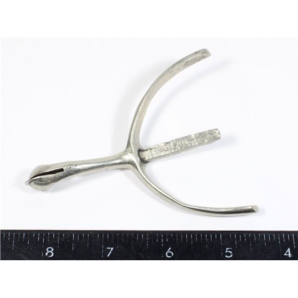 #632 Single RCMP Boot Spur, "ENGLAND" marked