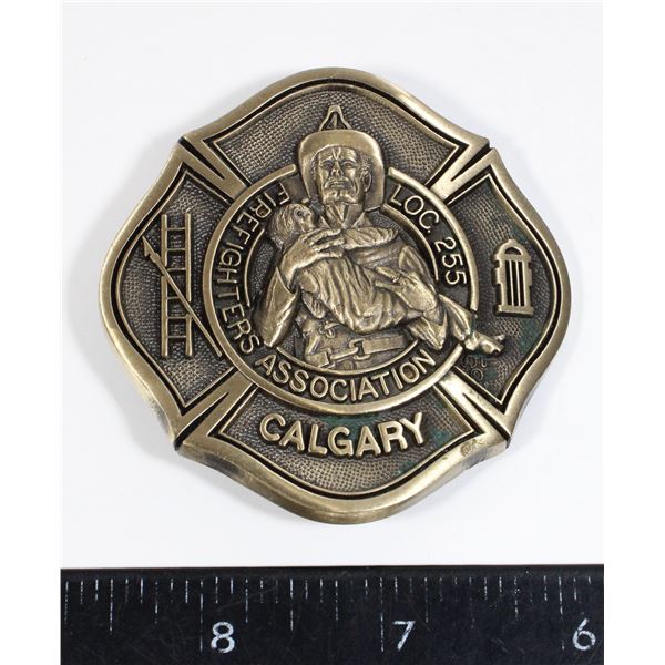 #647 Calgary Firefighters Association Belt Buckle