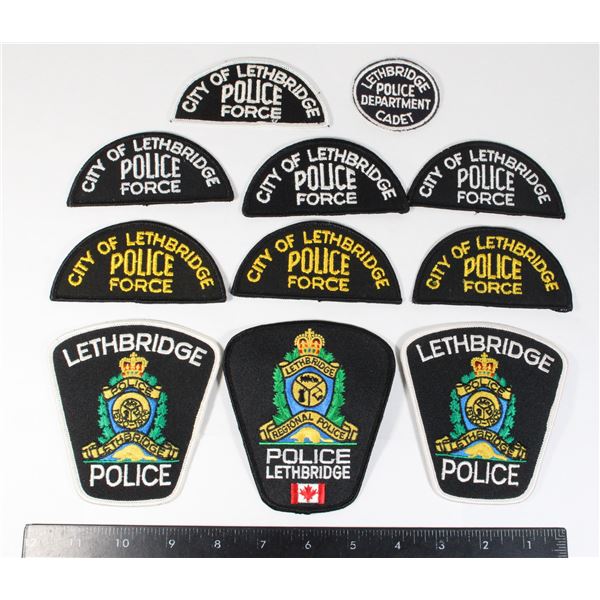 #650 Large Lot Lethbridge Police Alberta Patches