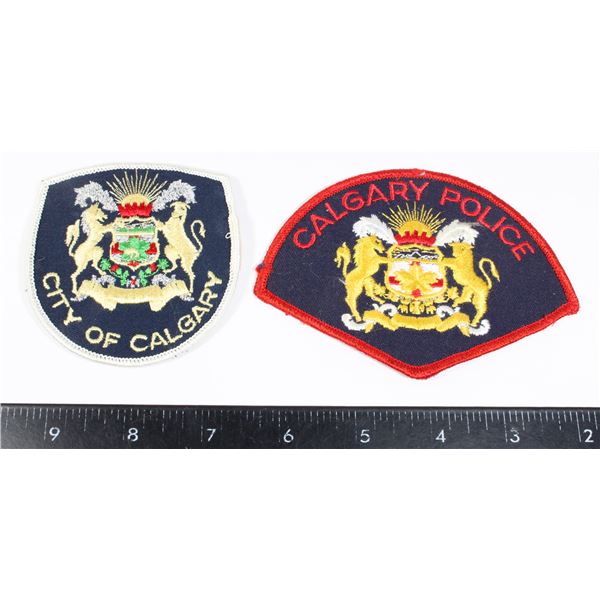 #658 City of Calgary + Calgary Police Patch Crest