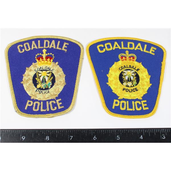#679 Coaldale Police Patch Crest Insignia Variant
