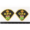Image 1 : #683 Pair OPP Ontario Provincial Police Patches