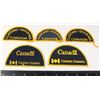 Image 1 : #685 Lot 5 Canada Customs Cloth Patches badges