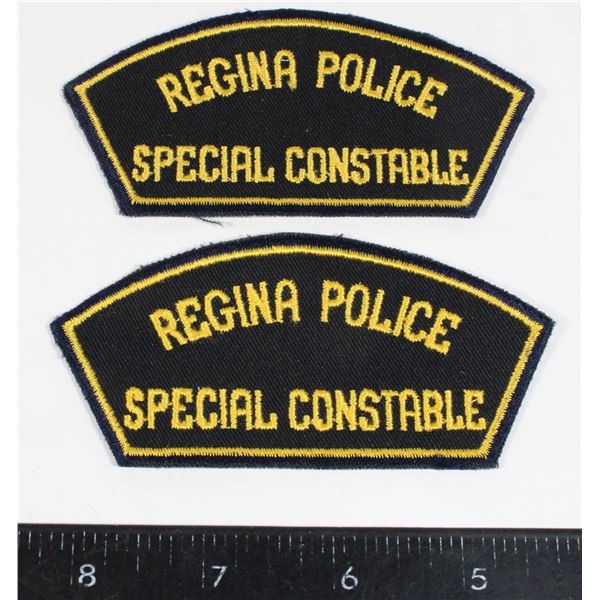 #689 Regina Police Special Constable Badge pair