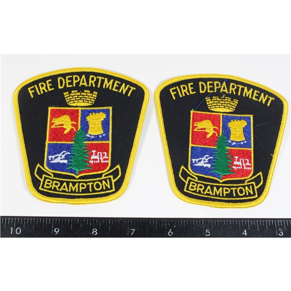 #691 Brampton Fire Department Patch Pair