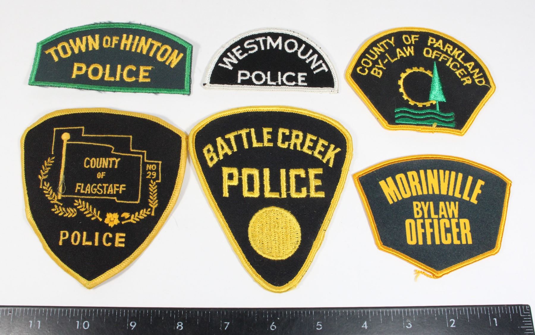 693 Patch #693 Lot of 6 Assorted Police Patch Crest Insignia