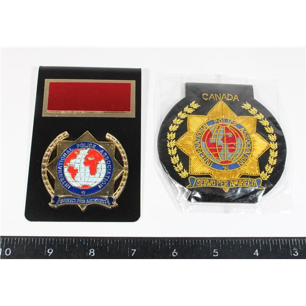 #695 International Police Association insignia lot