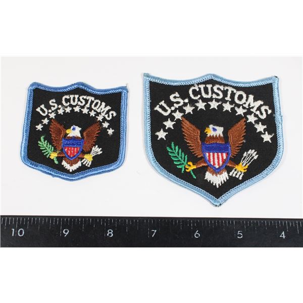 #697 United States Customs lot of 2 Patches