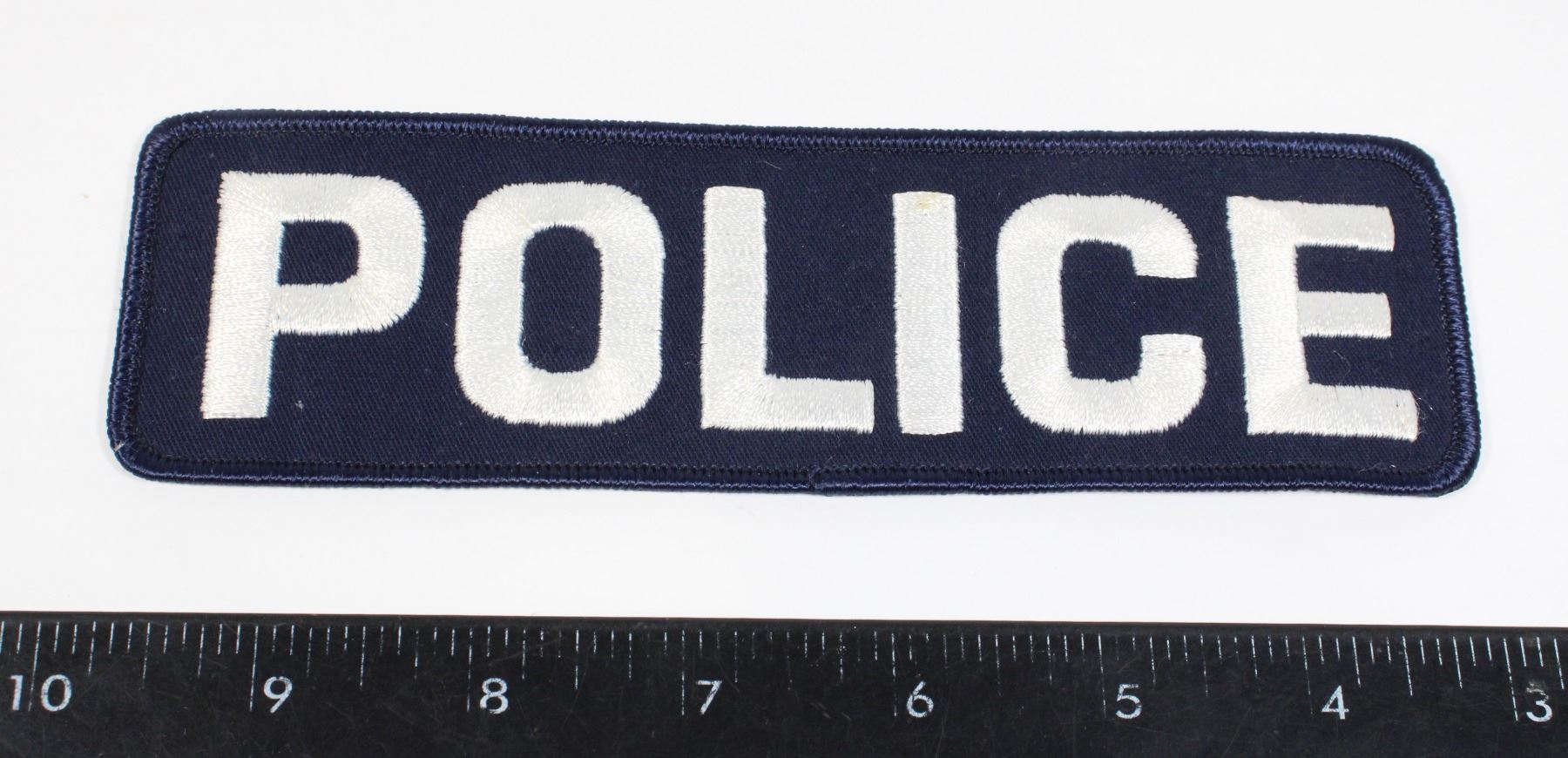 One Police Insignia #698 Large POLICE Patch Crest Insignia