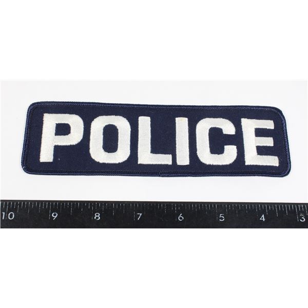 #698 Large POLICE Patch Crest Insignia