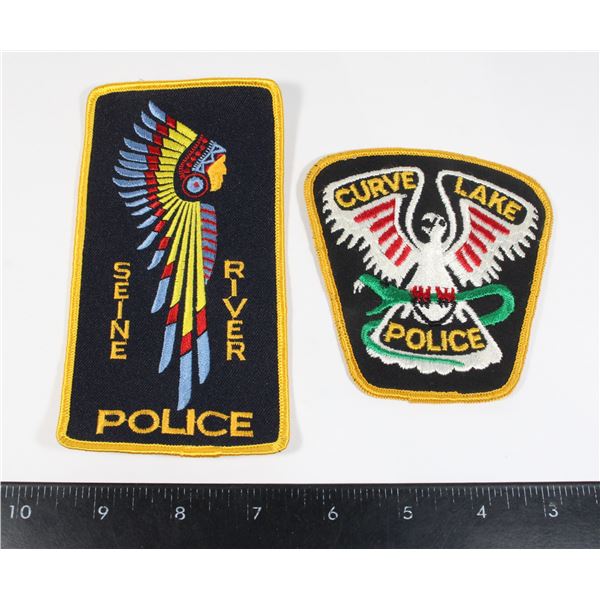 #701 First Nations Police Patch lot Curve Lake
