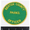 Image 1 : #706 Benton County Parks Officer Patch Iowa