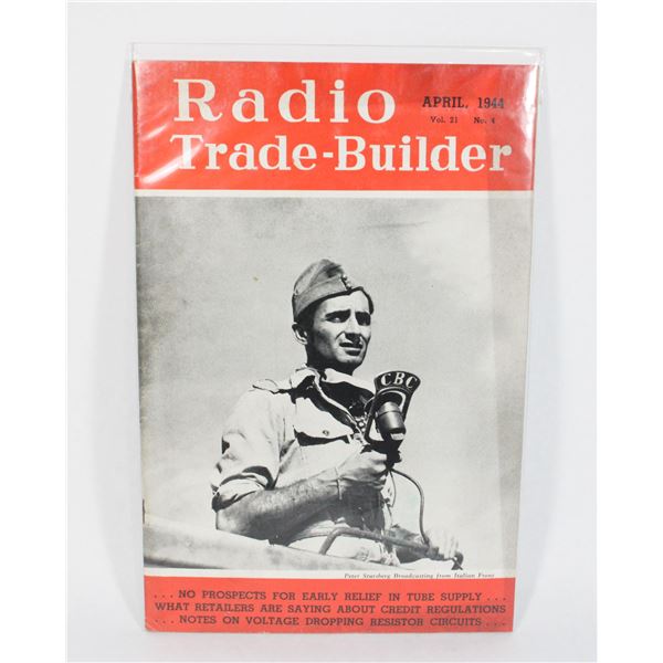 #717 WW2 Radio Trade-Building April 1944 Magazine